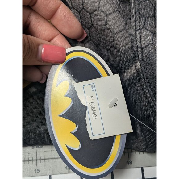 DC Comics Batman Hoodie Men Size M Full Zip Masked Cosplay Dark Knight Hero Body - Picture 12 of 12